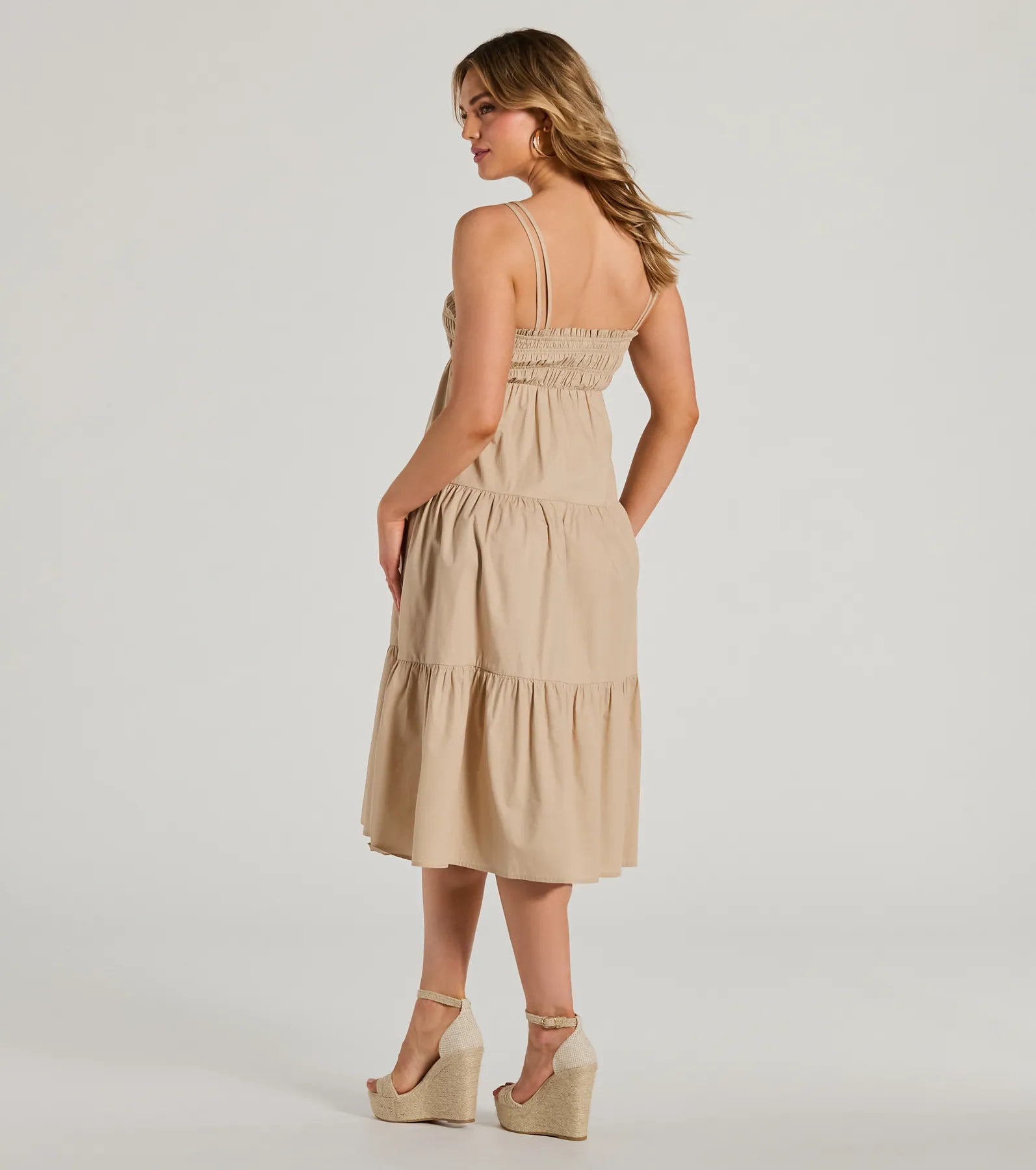 Darling Appeal Sleeveless Ruffled Midi Dress - Image 6