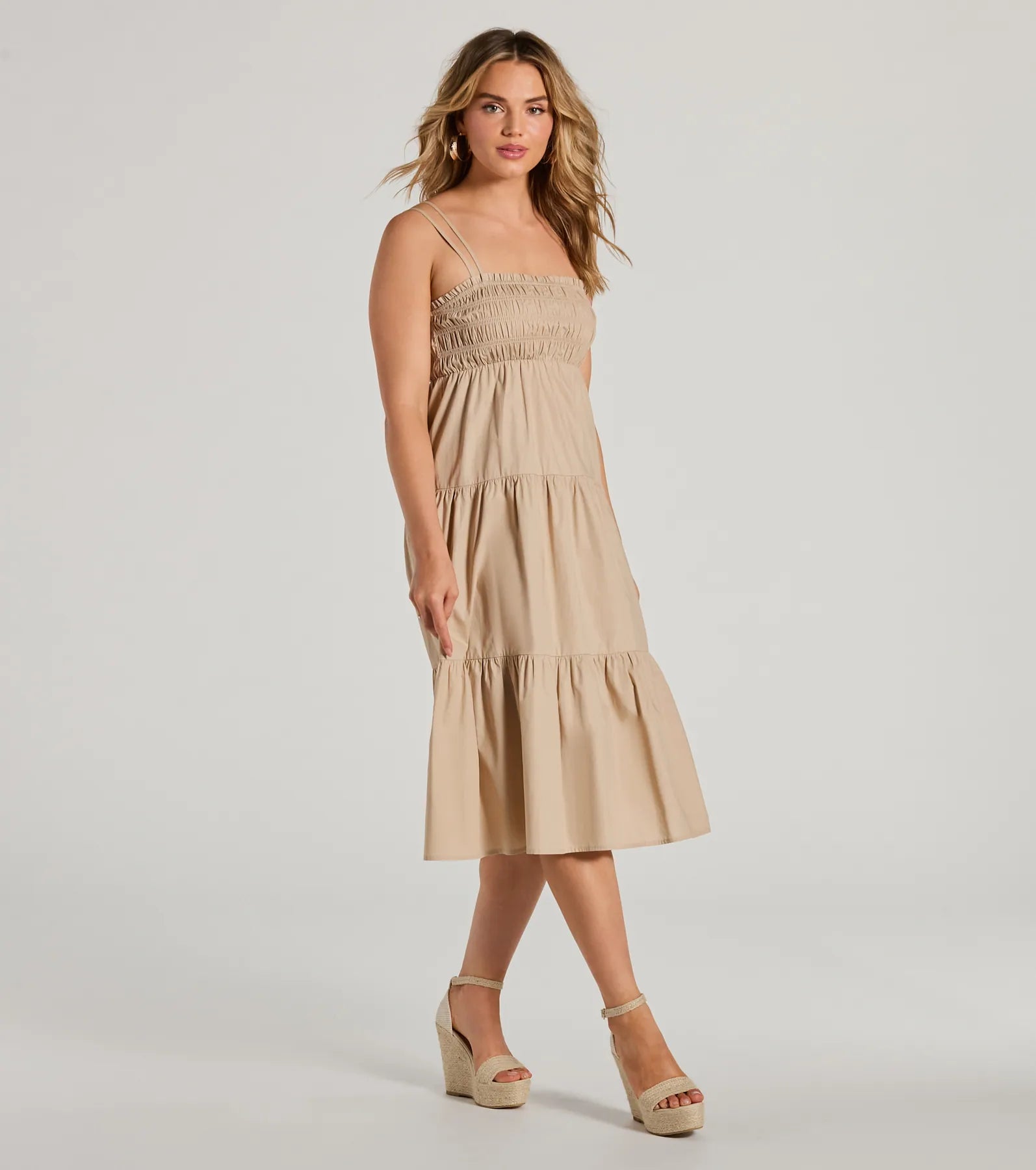Darling Appeal Sleeveless Ruffled Midi Dress - Image 8