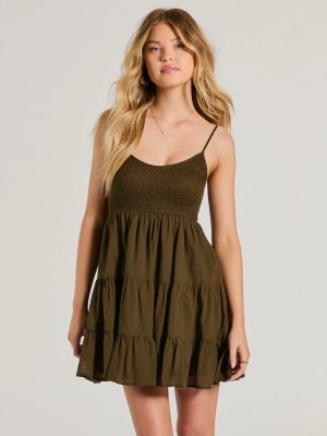 Sunny Days Off Scoop Neck Smocked Skater Dress