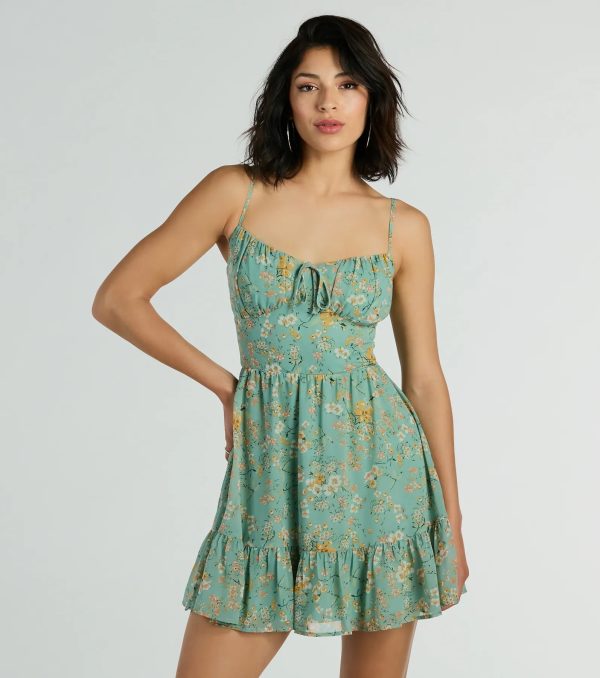 Spring Into Action Floral Skater Dress - Image 5