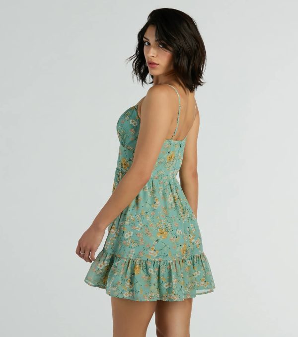 Spring Into Action Floral Skater Dress - Image 6