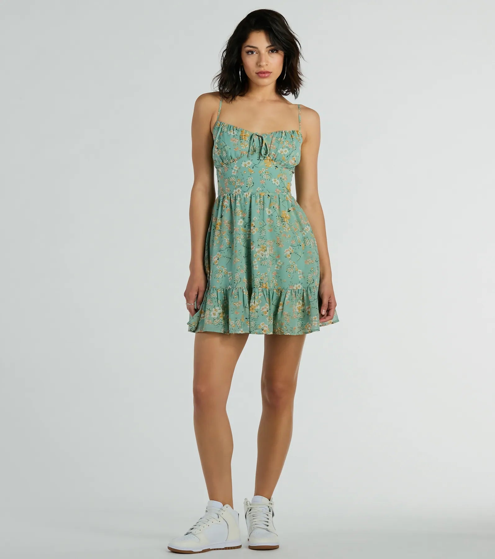 Spring Into Action Floral Skater Dress - Image 7