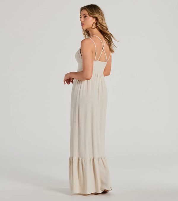 Covetable Charm V-Neck Ruffled Maxi Dress - Image 2