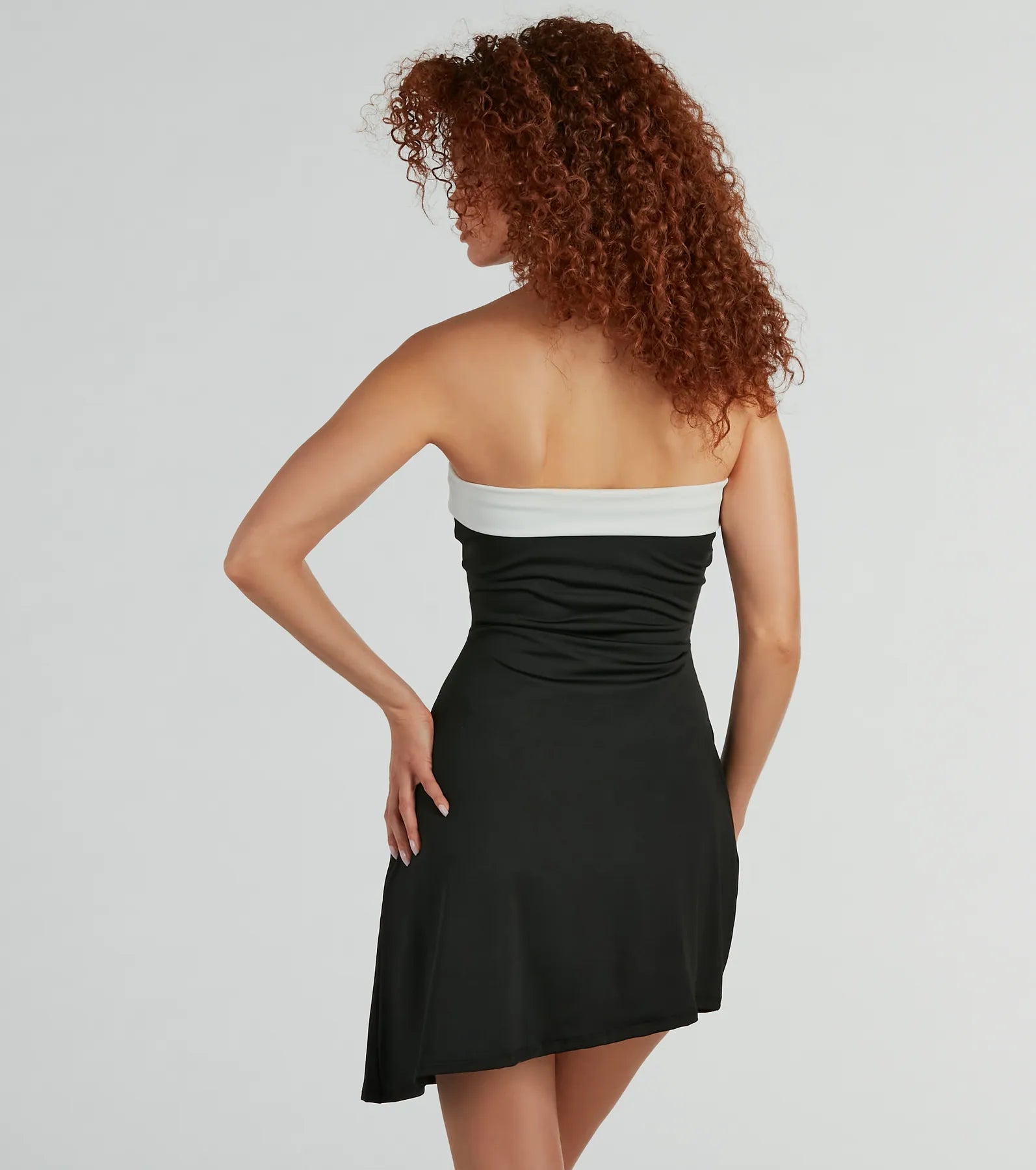 Arrived In Style Strapless Knit Mini Dress - Image 2