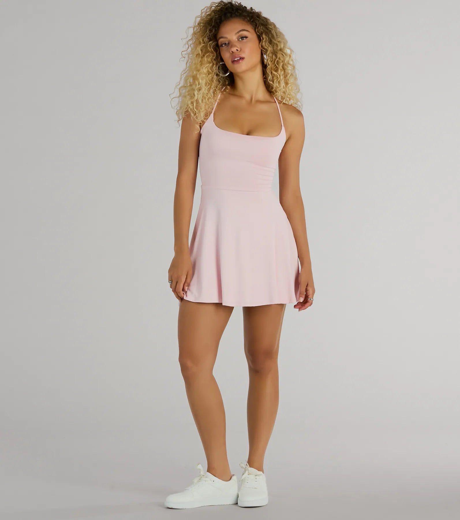Adoring Cutie Sleeveless Lace-Up A-Line Mini Dress - Image 3
