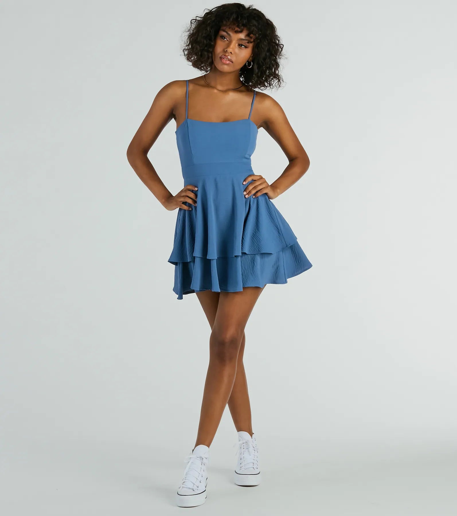 Divine Cutie Tie-Back Ruffled Skater Dress - Image 3