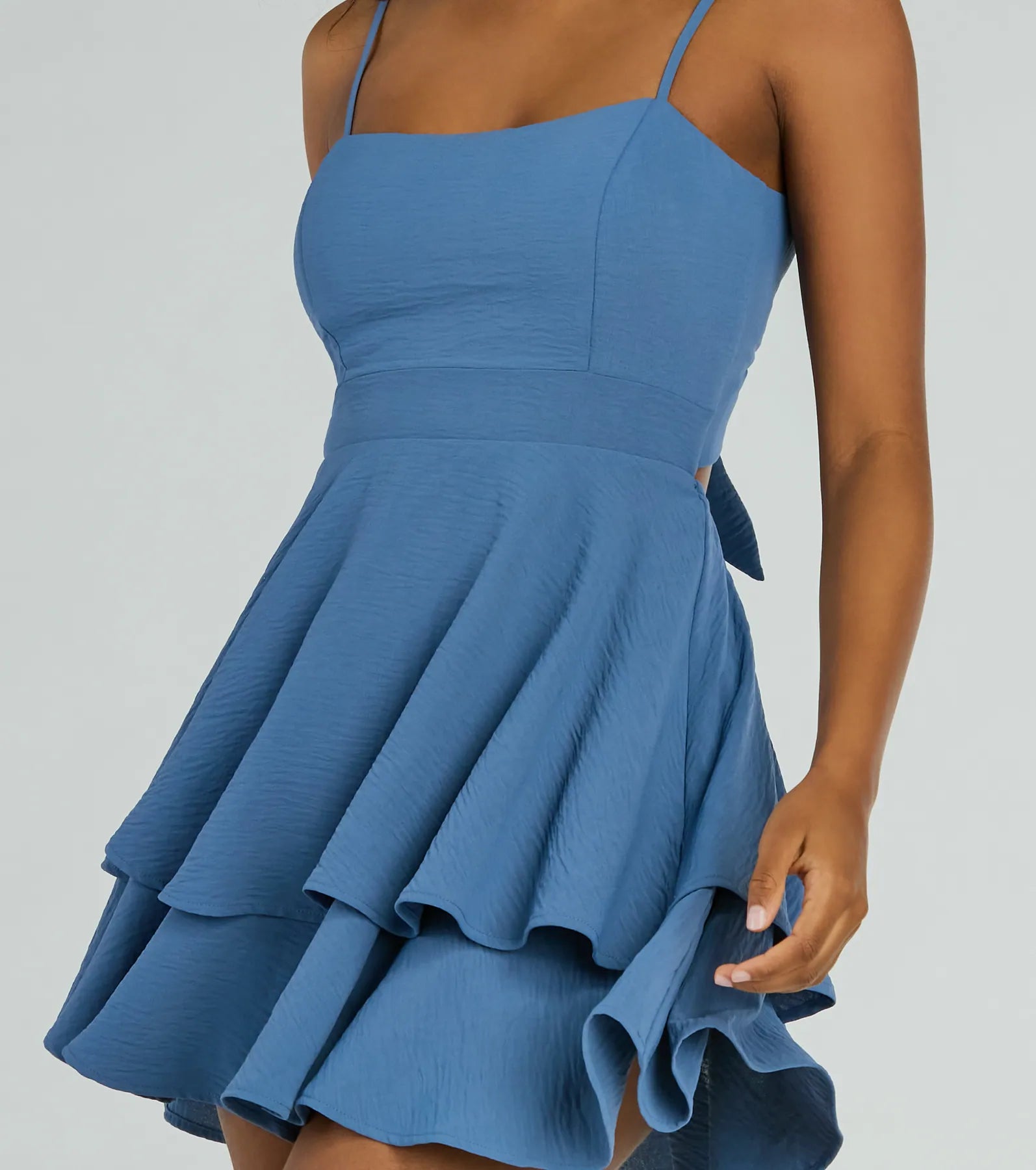 Divine Cutie Tie-Back Ruffled Skater Dress - Image 4