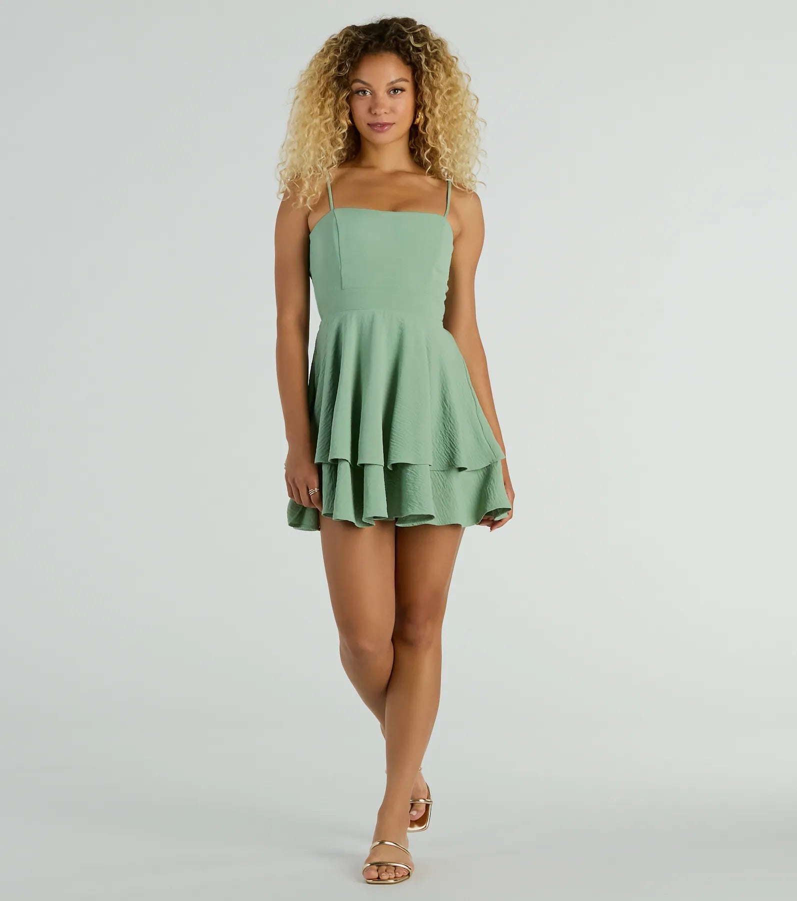 Divine Cutie Tie-Back Ruffled Skater Dress - Image 7