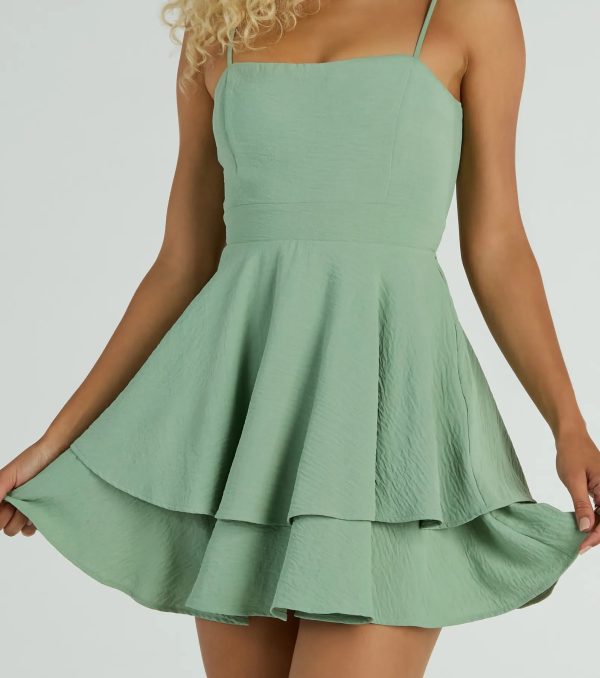 Divine Cutie Tie-Back Ruffled Skater Dress - Image 8