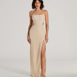 Sunny Thoughts Sleeveless Cutout Crochet Maxi Dress