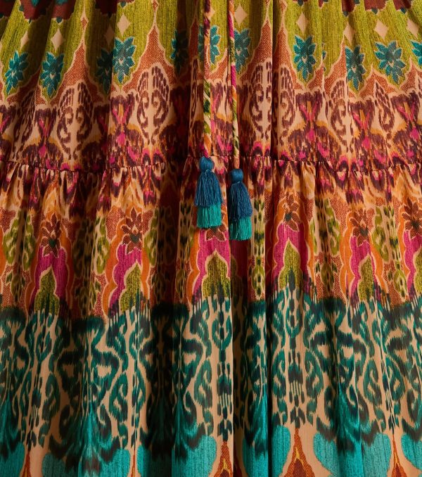 Summer Dreams Halter V-Neck Boho Chiffon Maxi Dress - Image 3