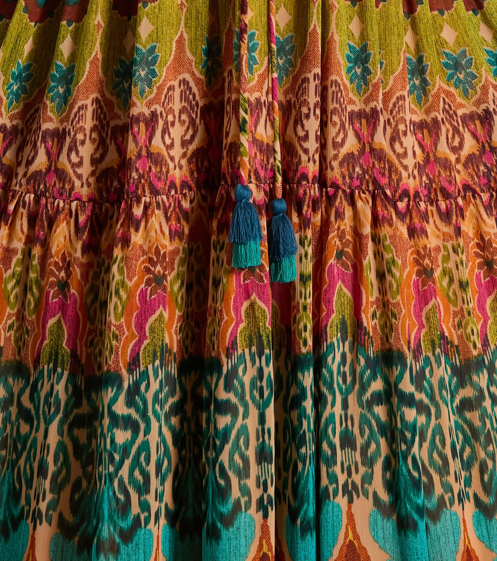 Summer Dreams Halter V-Neck Boho Chiffon Maxi Dress - Image 3