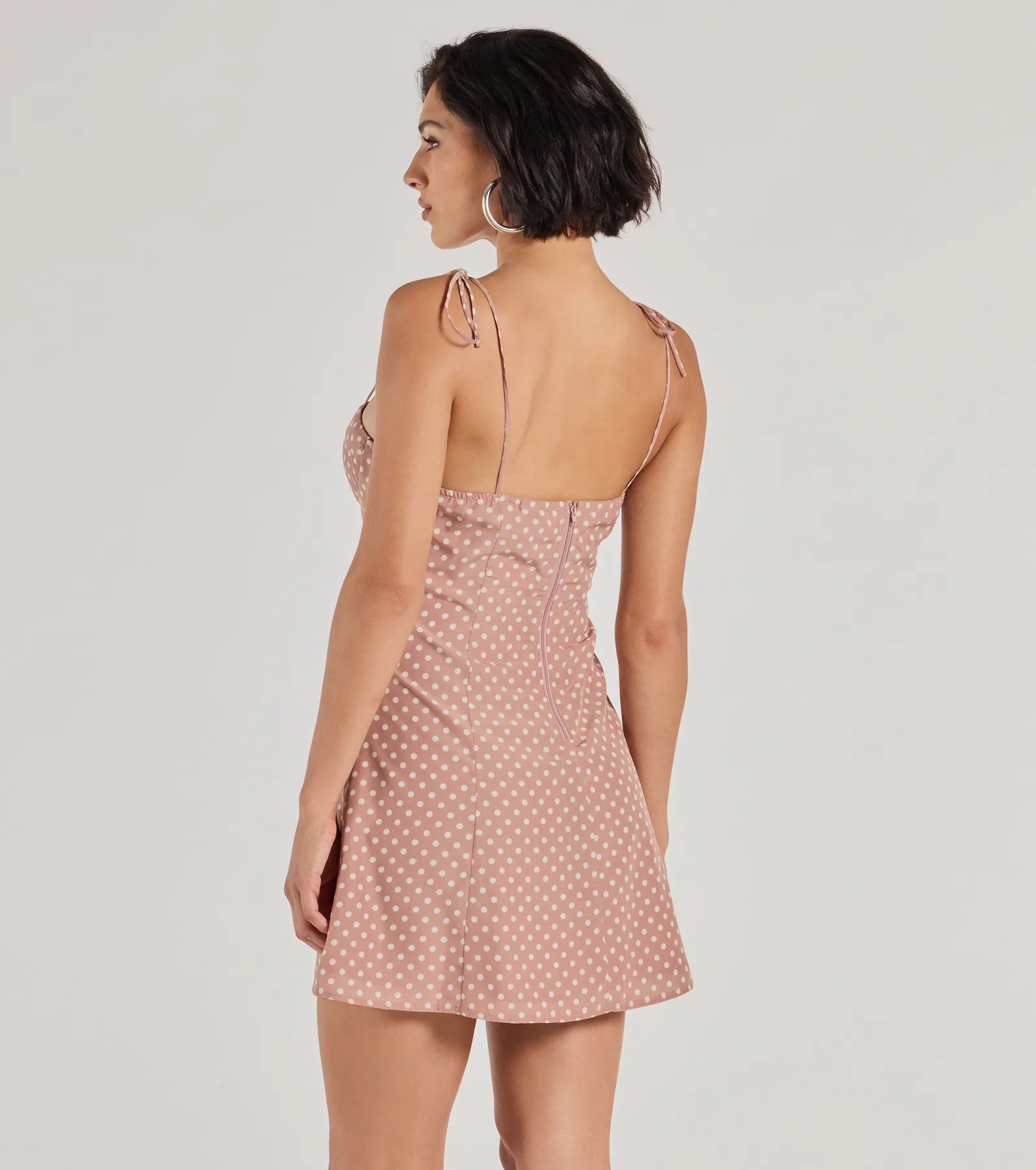 Perfectly Poised Sweetheart Polka Dot A-Line Dress - Image 2