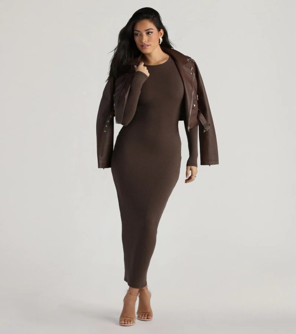 Showstoppin' Staple Long Sleeve Maxi Dress - Image 5