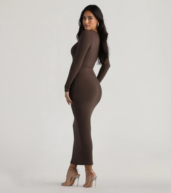 Showstoppin' Staple Long Sleeve Maxi Dress - Image 6