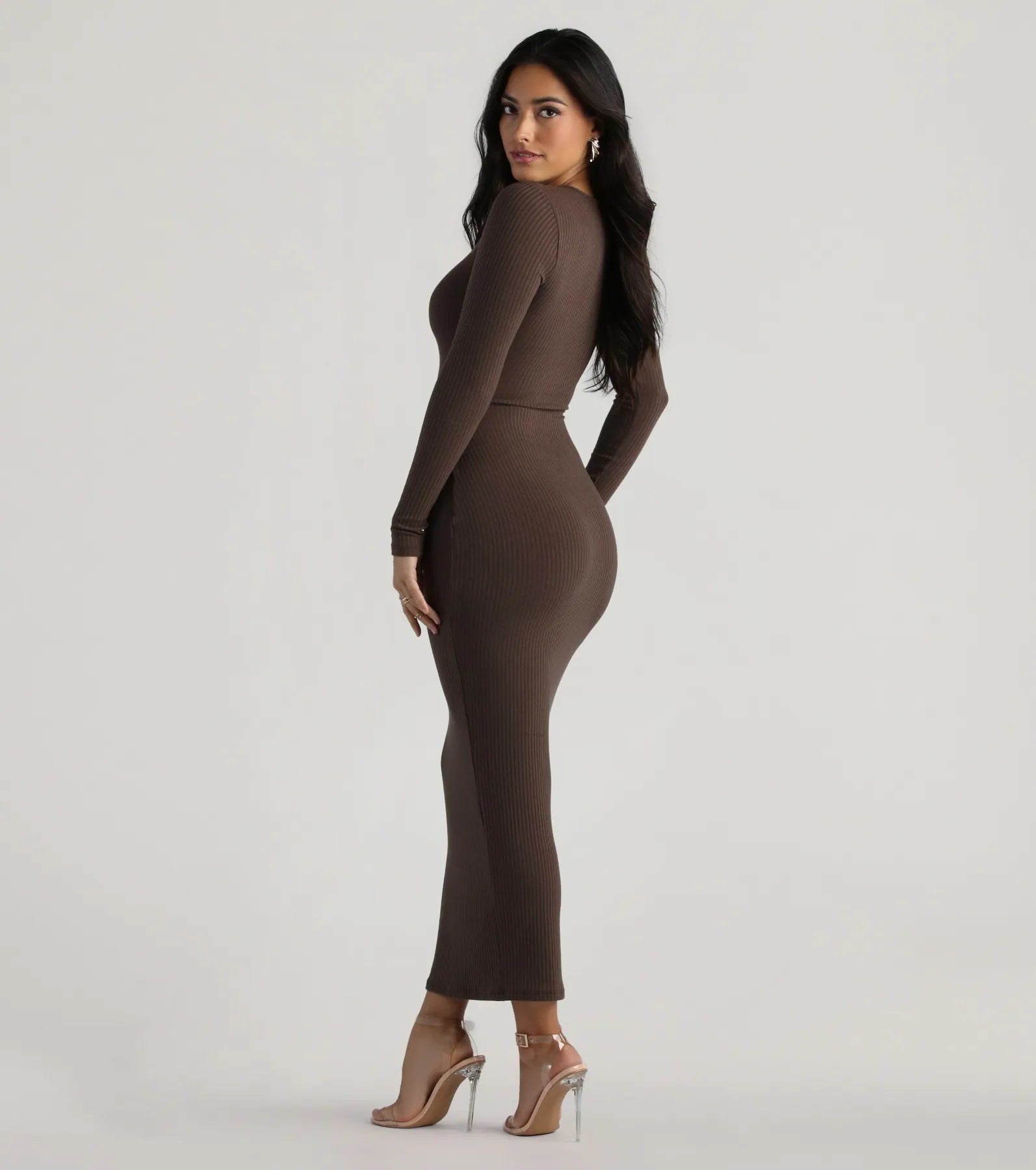 Showstoppin' Staple Long Sleeve Maxi Dress - Image 6