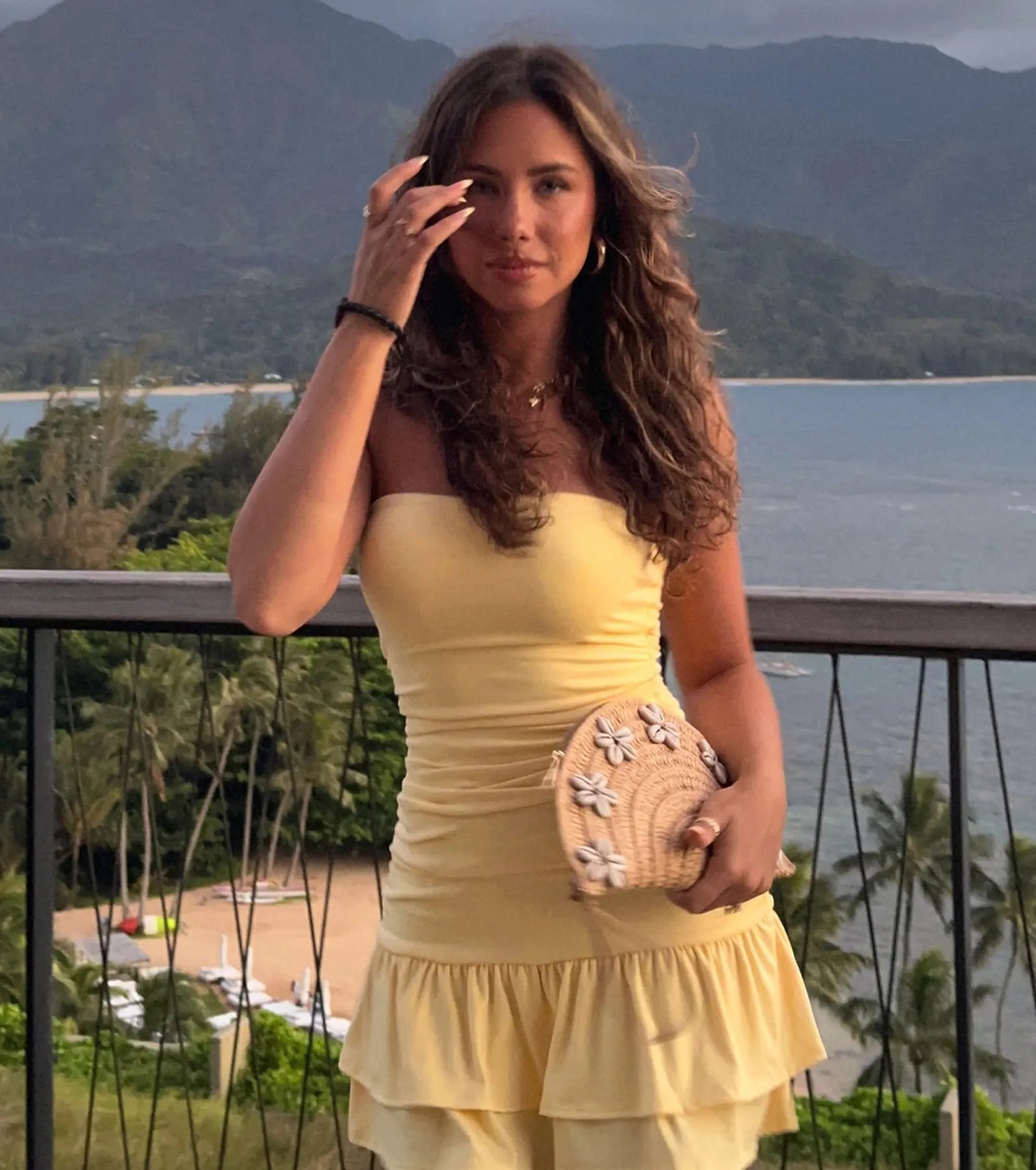 Here Comes The Sun Strapless Ruffled Mini Dress - Image 14