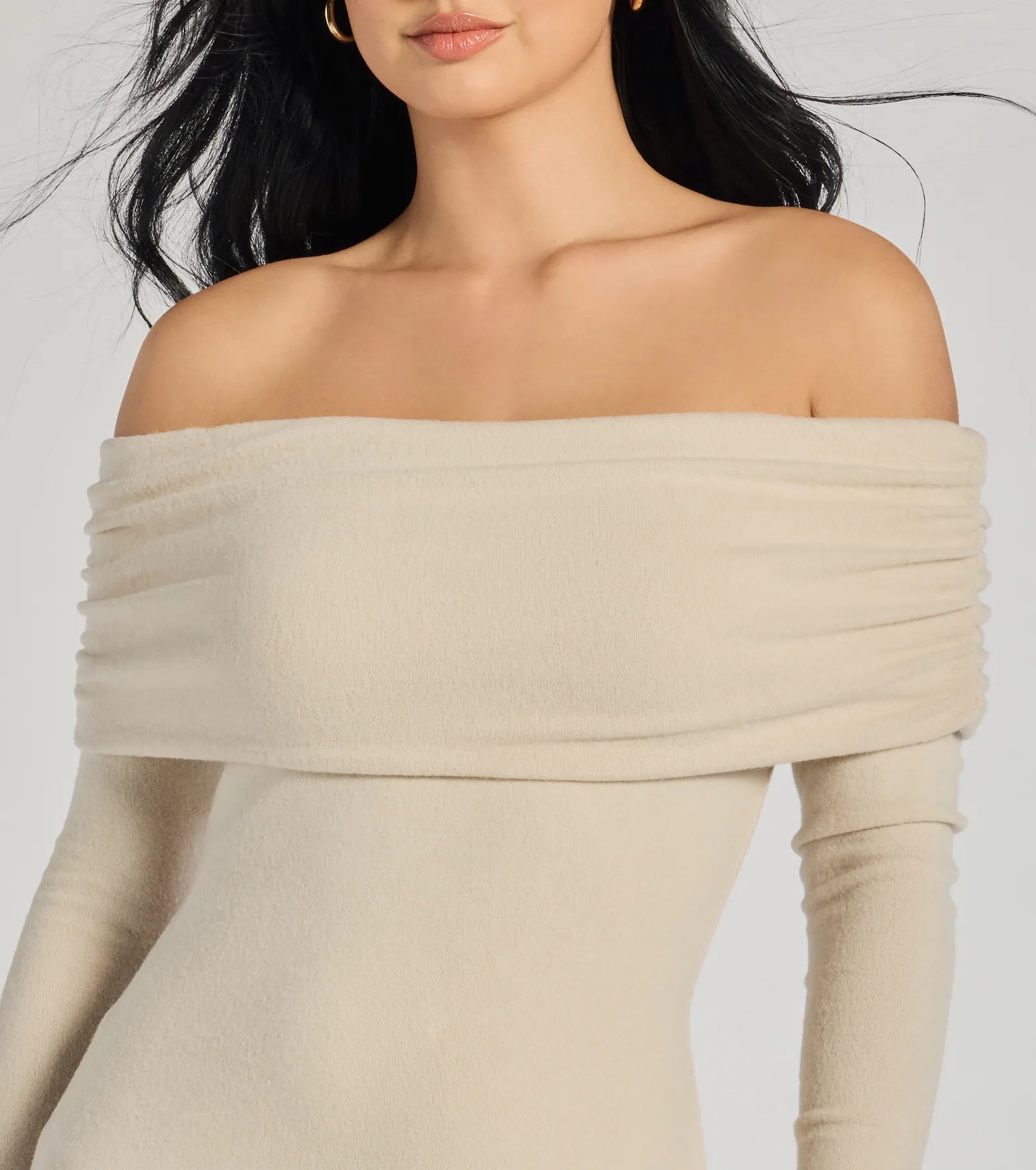 Casually Classic Long Sleeve Midi Dress - Image 3