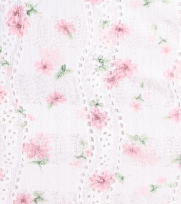 Fall In Love Floral Eyelet A-Line Mini Dress - Image 4