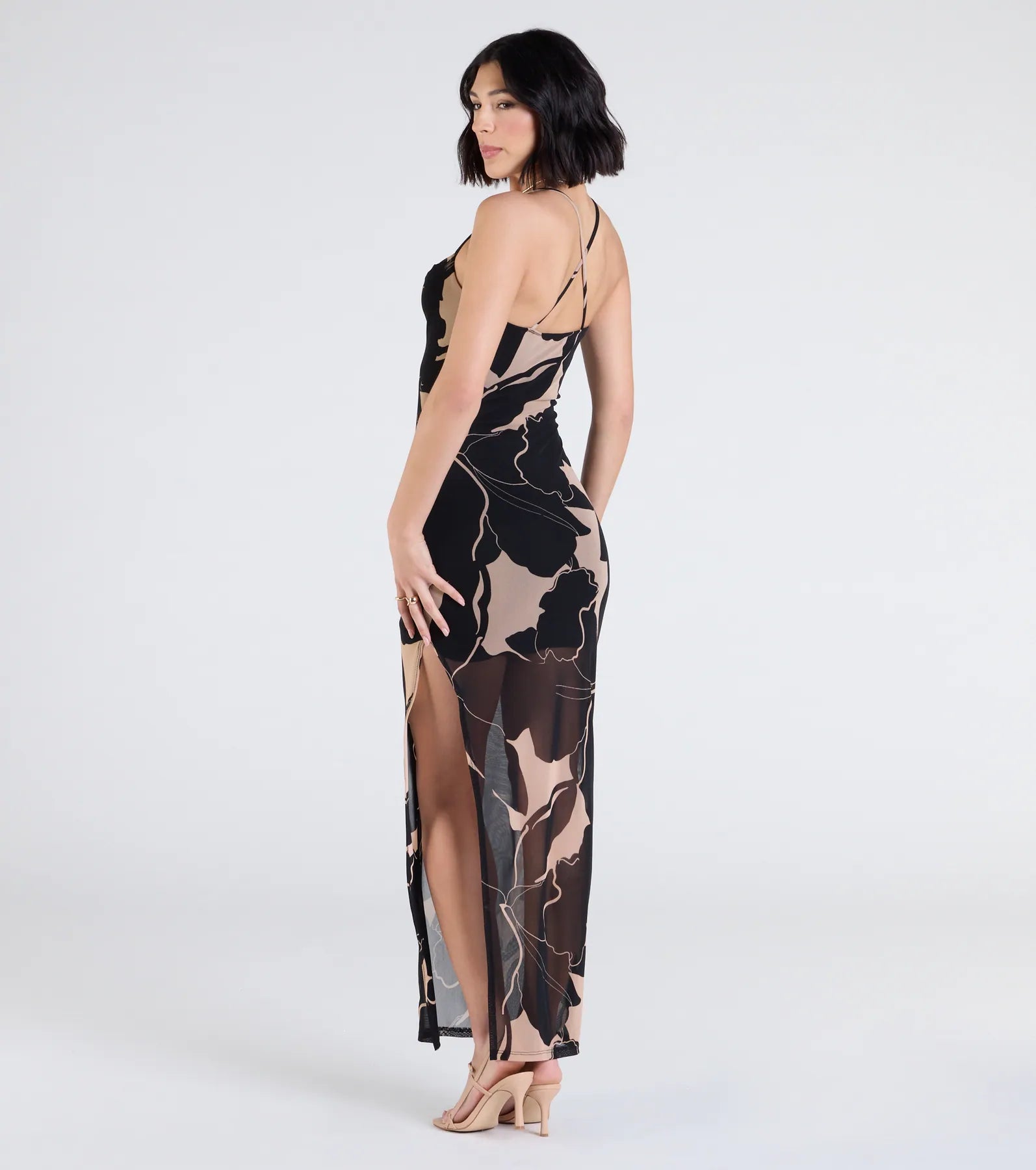 Sunset Beauty Tropical Print Maxi Dress - Image 2