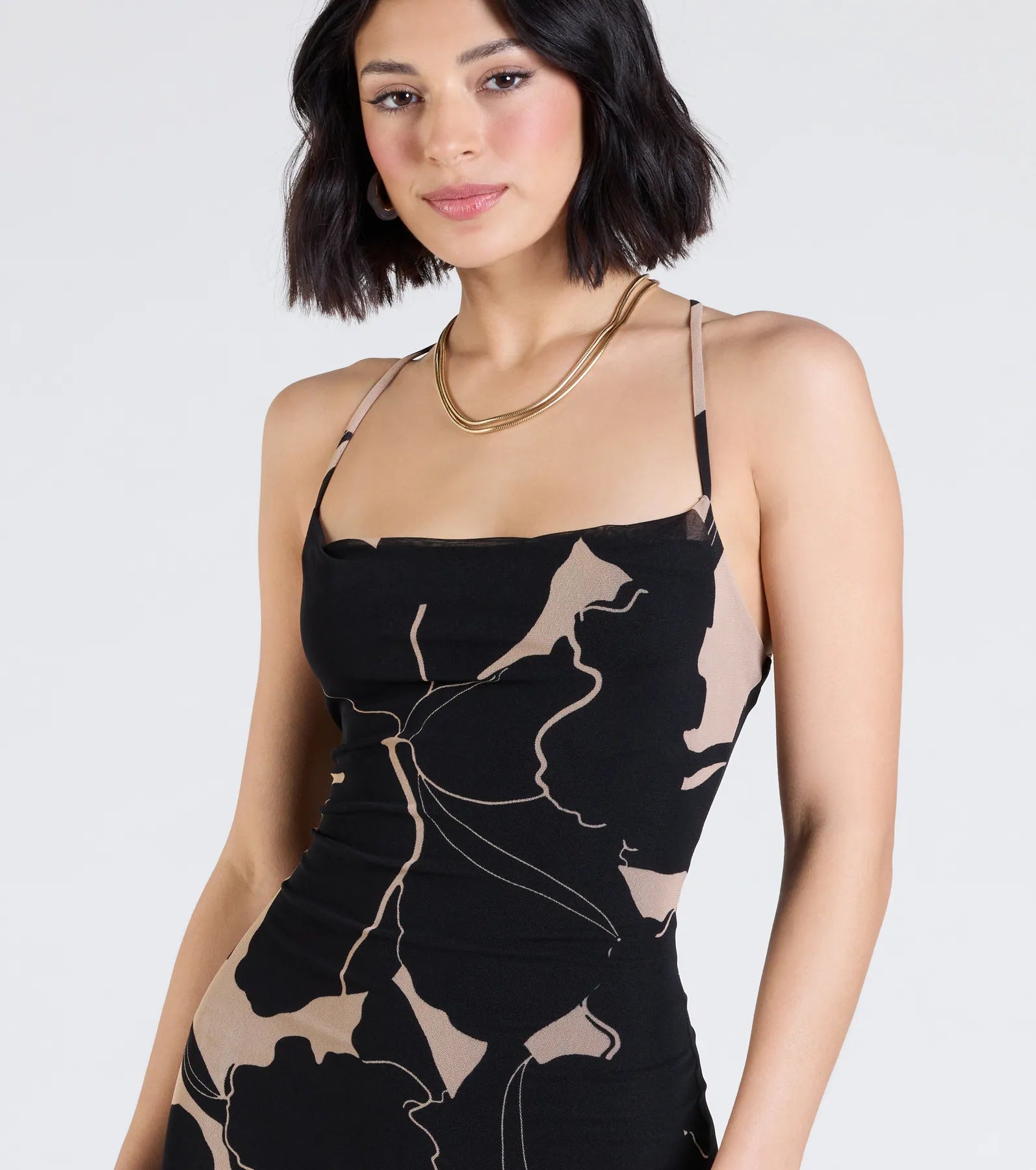 Sunset Beauty Tropical Print Maxi Dress - Image 4