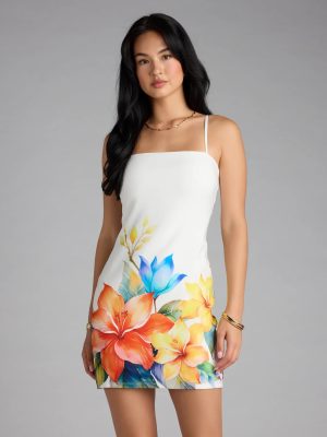 Destination Vacay Tropical Floral Mini Dress