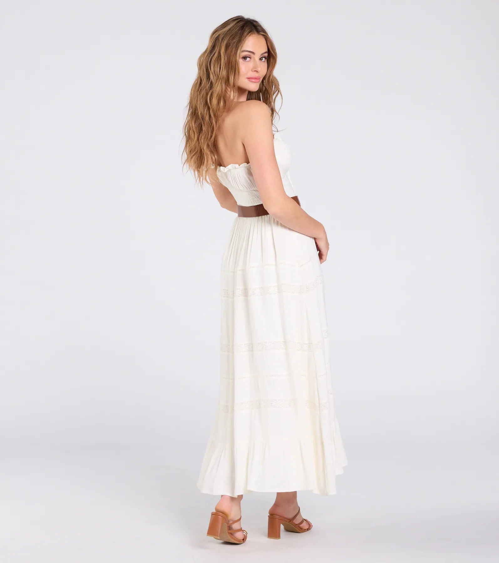 Breezy Chic Belted A-Line Maxi Dress - Image 2