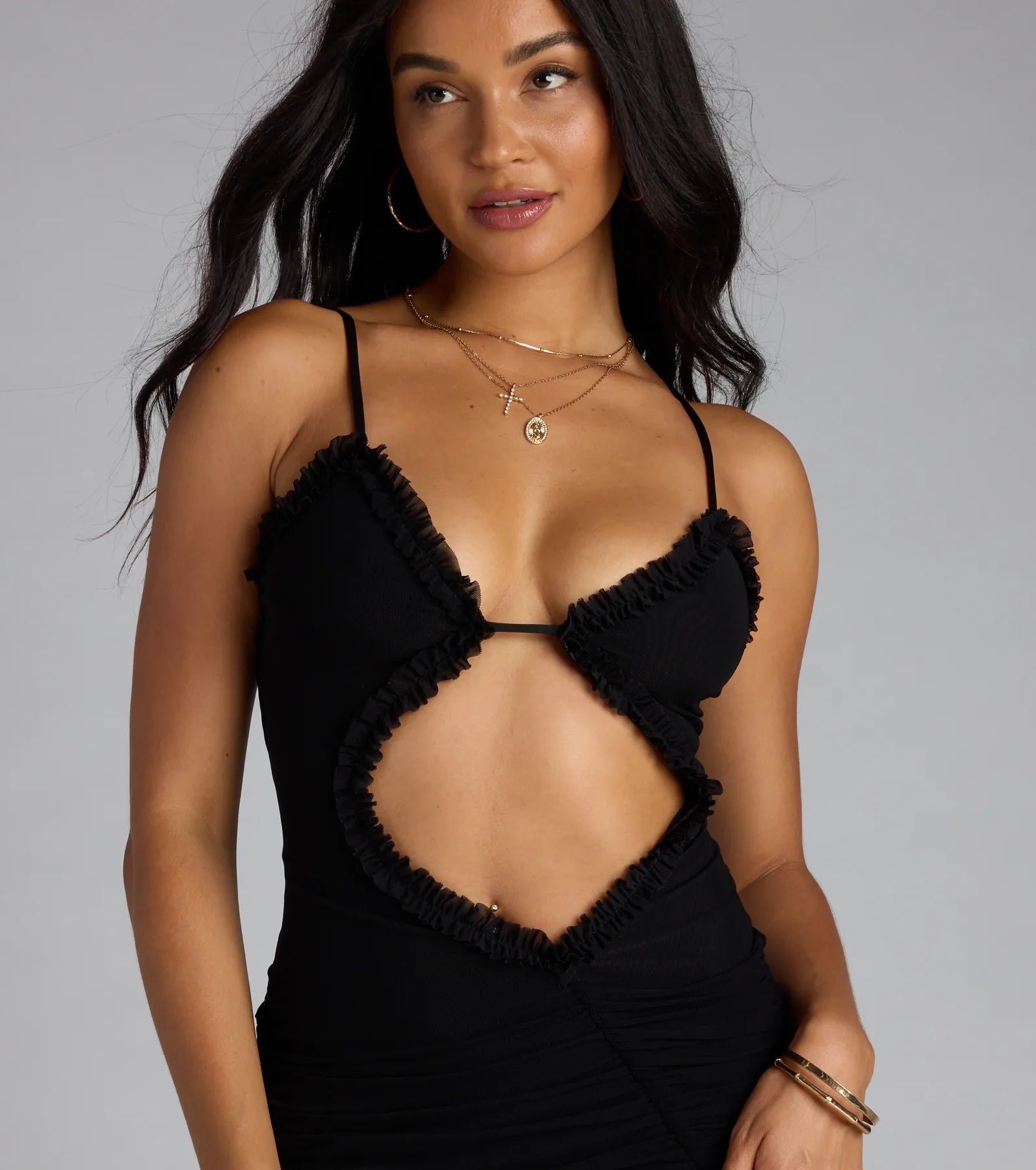 Too Extra Cutout Bodycon Mini Dress - Image 9