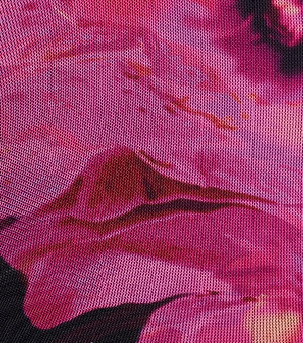 Sultry Presence Abstract Floral Mini Dress - Image 5