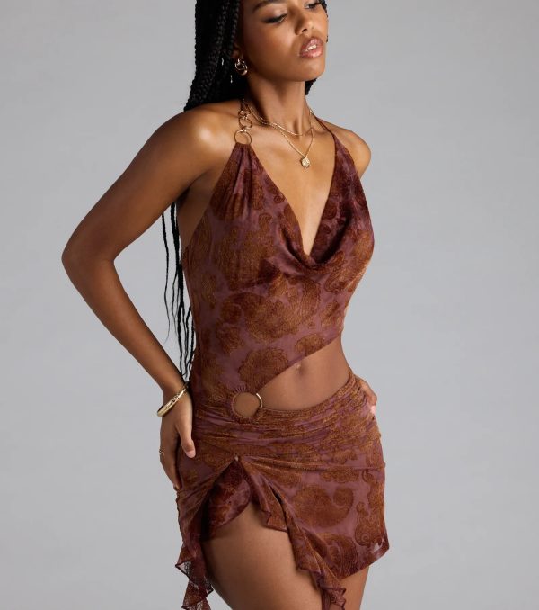Sultry Glam Cutout Halter Mini Dress - Image 8