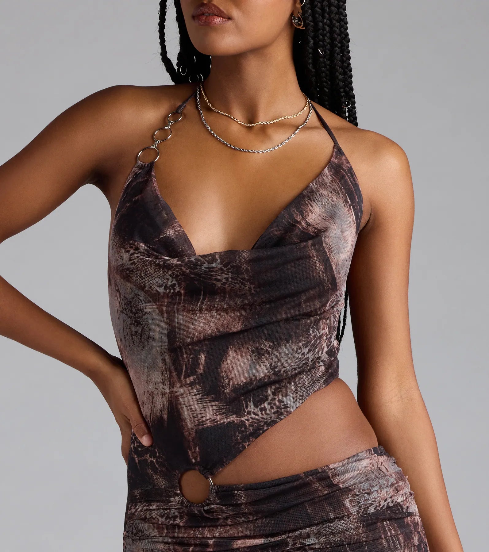 Fierce Babe Cutout Bodycon Mesh Mini Dress - Image 4