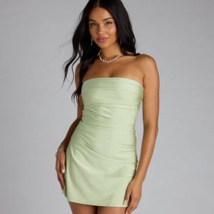 When The Sun Goes Down Tie Back Mini Dress