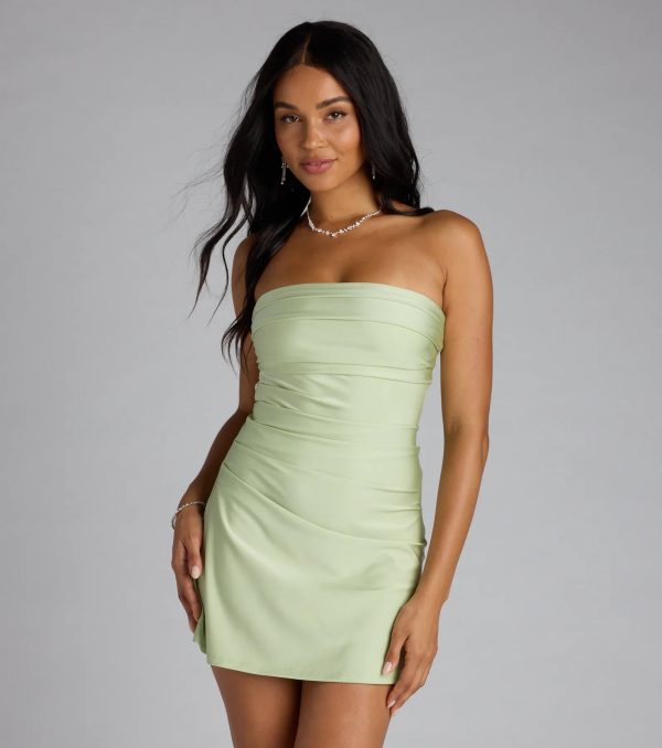 When The Sun Goes Down Tie Back Mini Dress