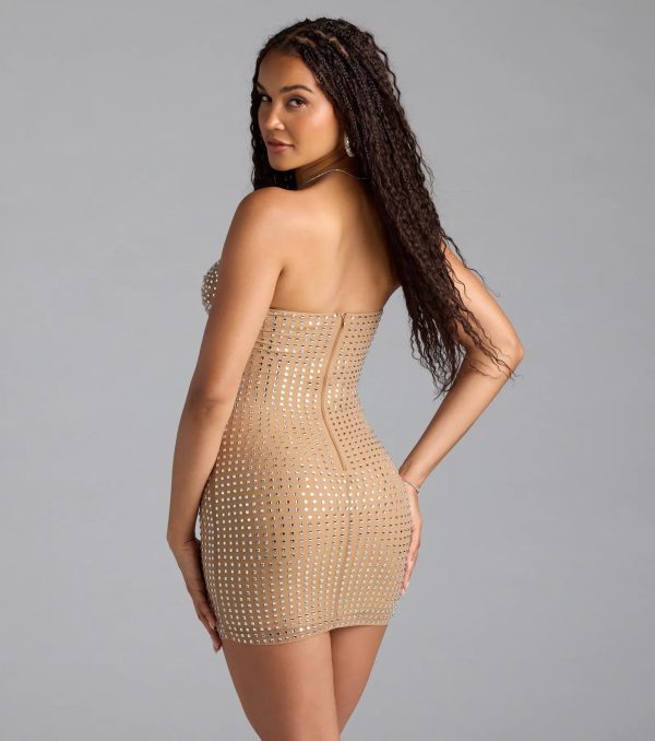 Incredible Glow Rhinestone Mini Dress - Image 2