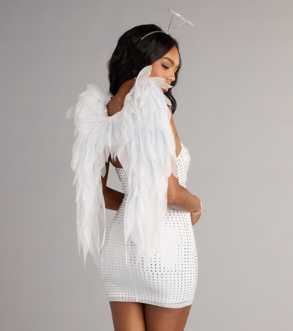 Incredible Glow Rhinestone Mini Dress - Image 6