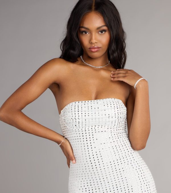 Incredible Glow Rhinestone Mini Dress - Image 11