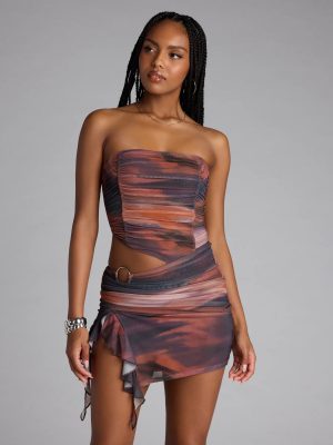 Sunset Sizzle Cutout Mini Dress