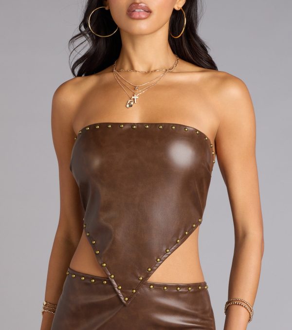 Studded And Snatched Tube Mini Dress - Image 8