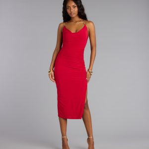 Dangerous Romance Chain Midi Dress