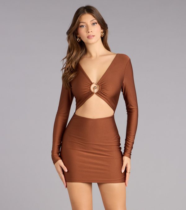 Caught Staring Cutout Mini Dress