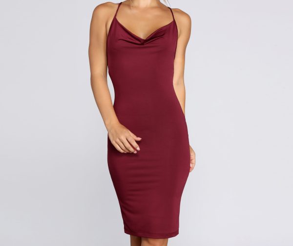 Night Moves Cowl Neck Dress - Image 2