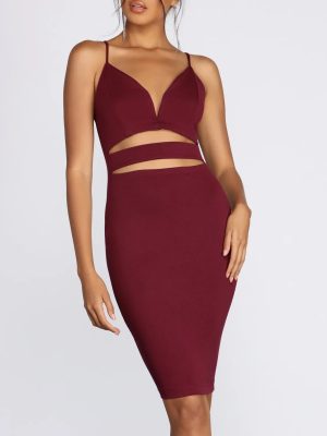 Get The Ponte Cut Out Dress