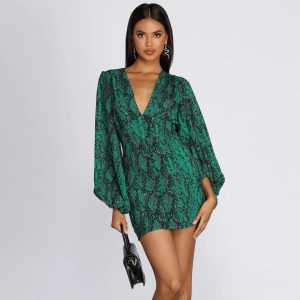 A Casual Slay Long Sleeve Mini Dress