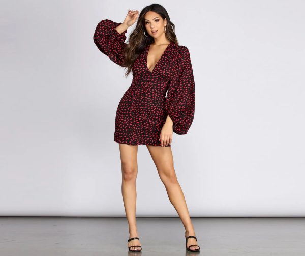 A Casual Slay Long Sleeve Mini Dress - Image 8