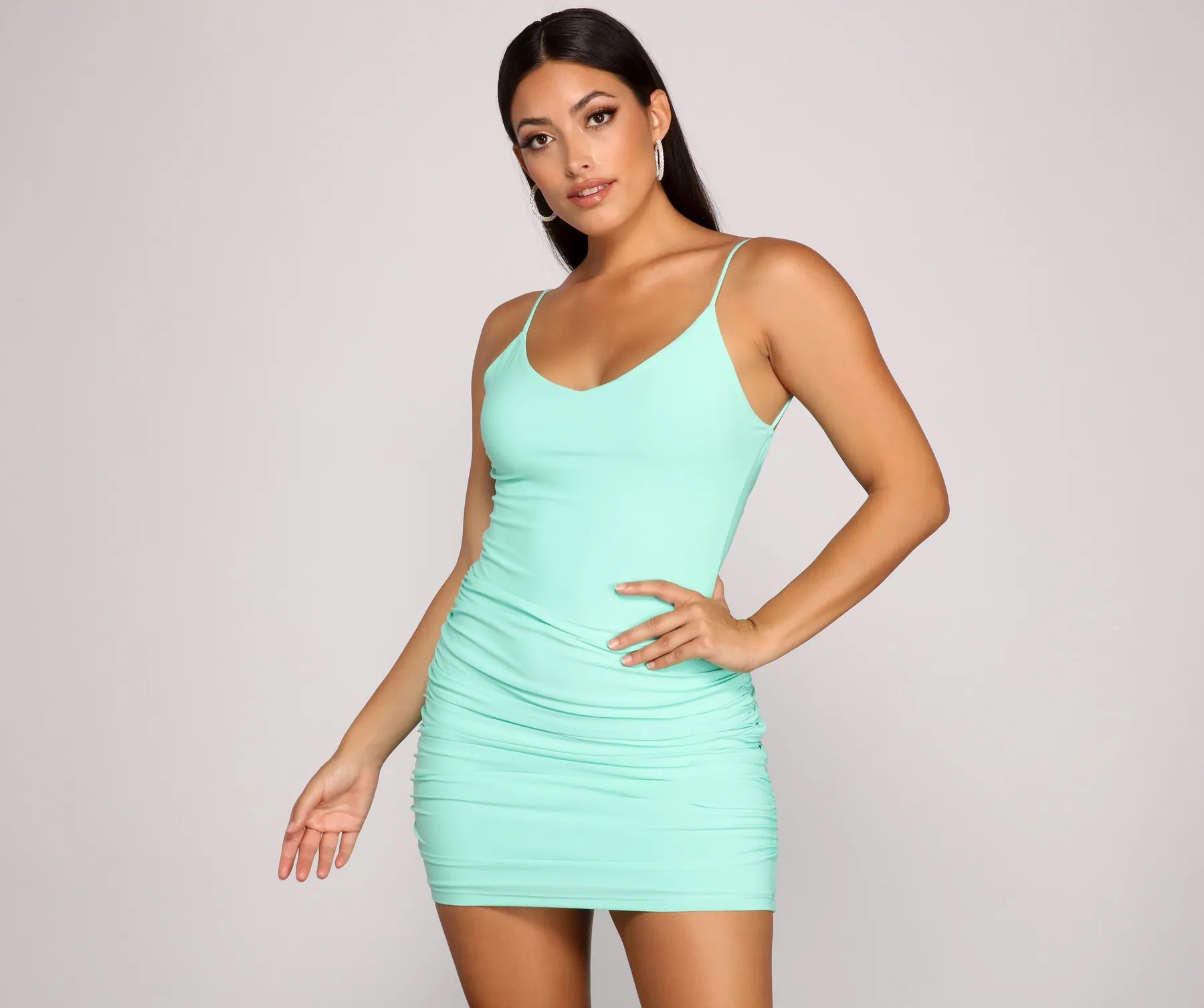 Can't Live Without Glam Ruched Mini Dress - Image 2