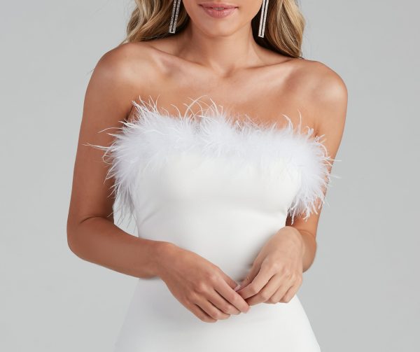 Good Girl Gone Glam Feather Mini Dress - Image 7