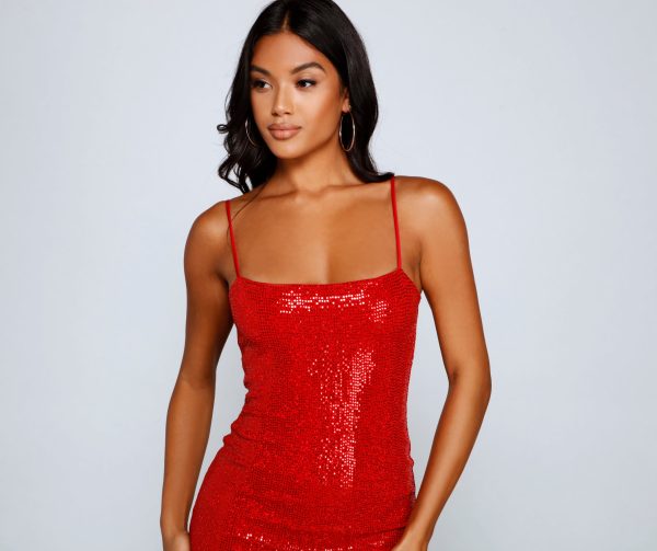 Daring Diva Sequin Mini Dress - Image 3