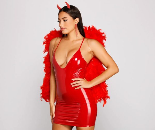 Tempting And Chic Sleek Mini Dress - Image 5