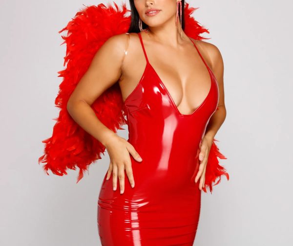 Tempting And Chic Sleek Mini Dress - Image 6