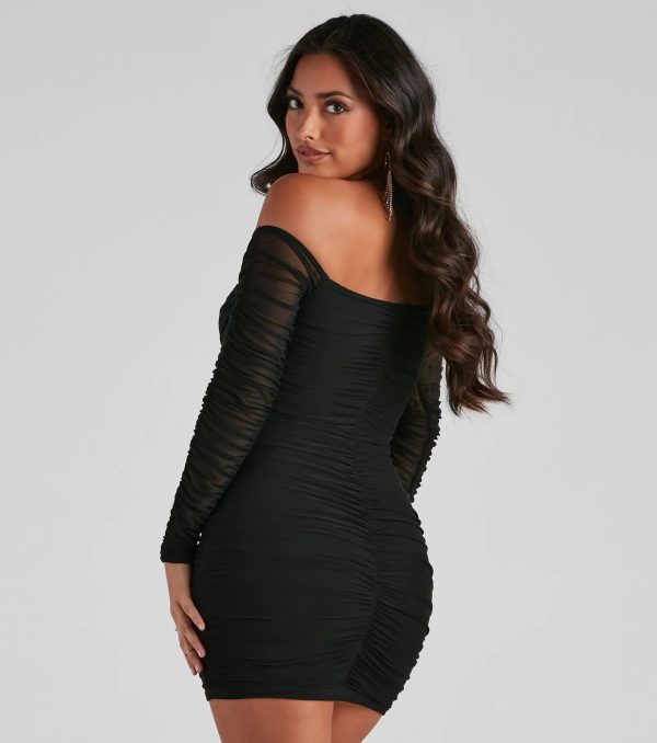 Flirty And Chic Mesh Mini Dress - Image 2